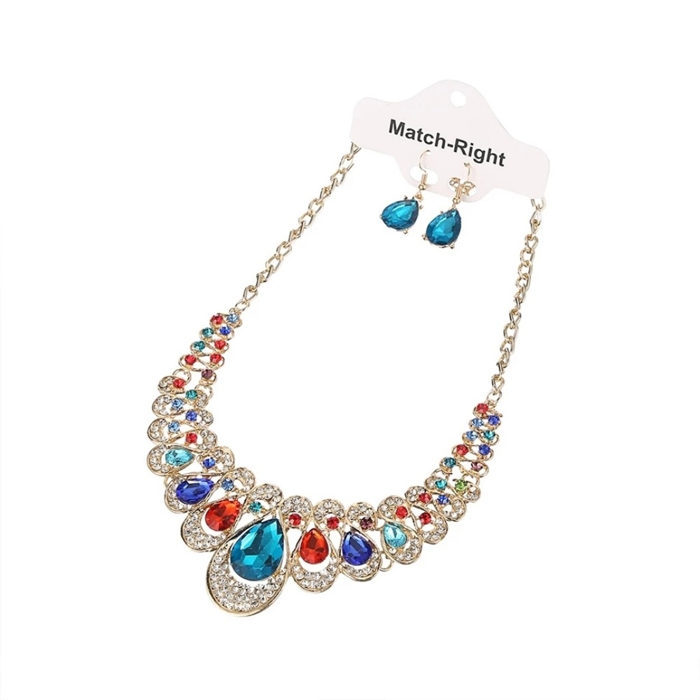 Fashion jewelry set necklace and earring
